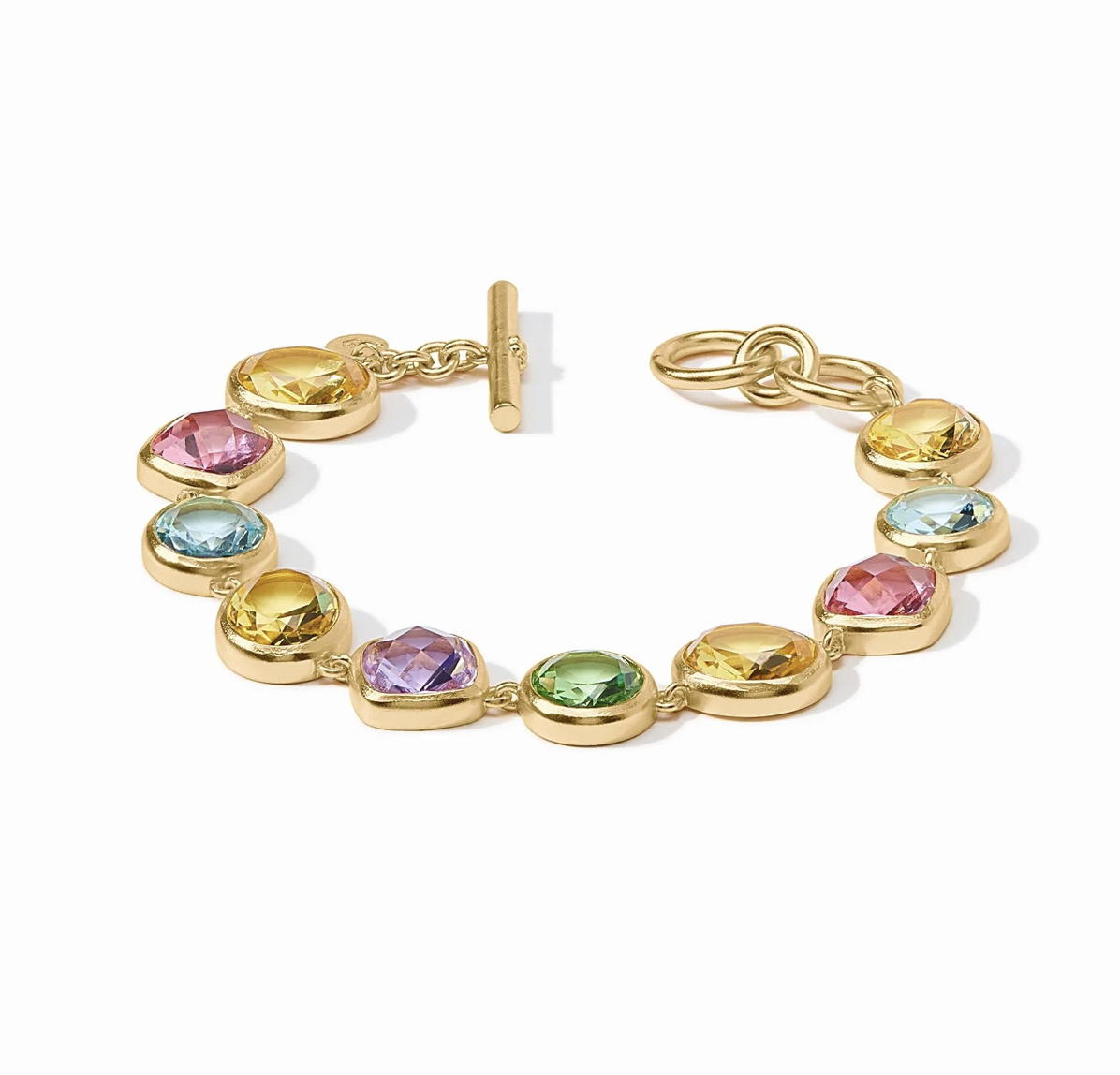 Image of Multi-Stone Kaleidoscope Tennis Bracelet, Gold by Julie Vos