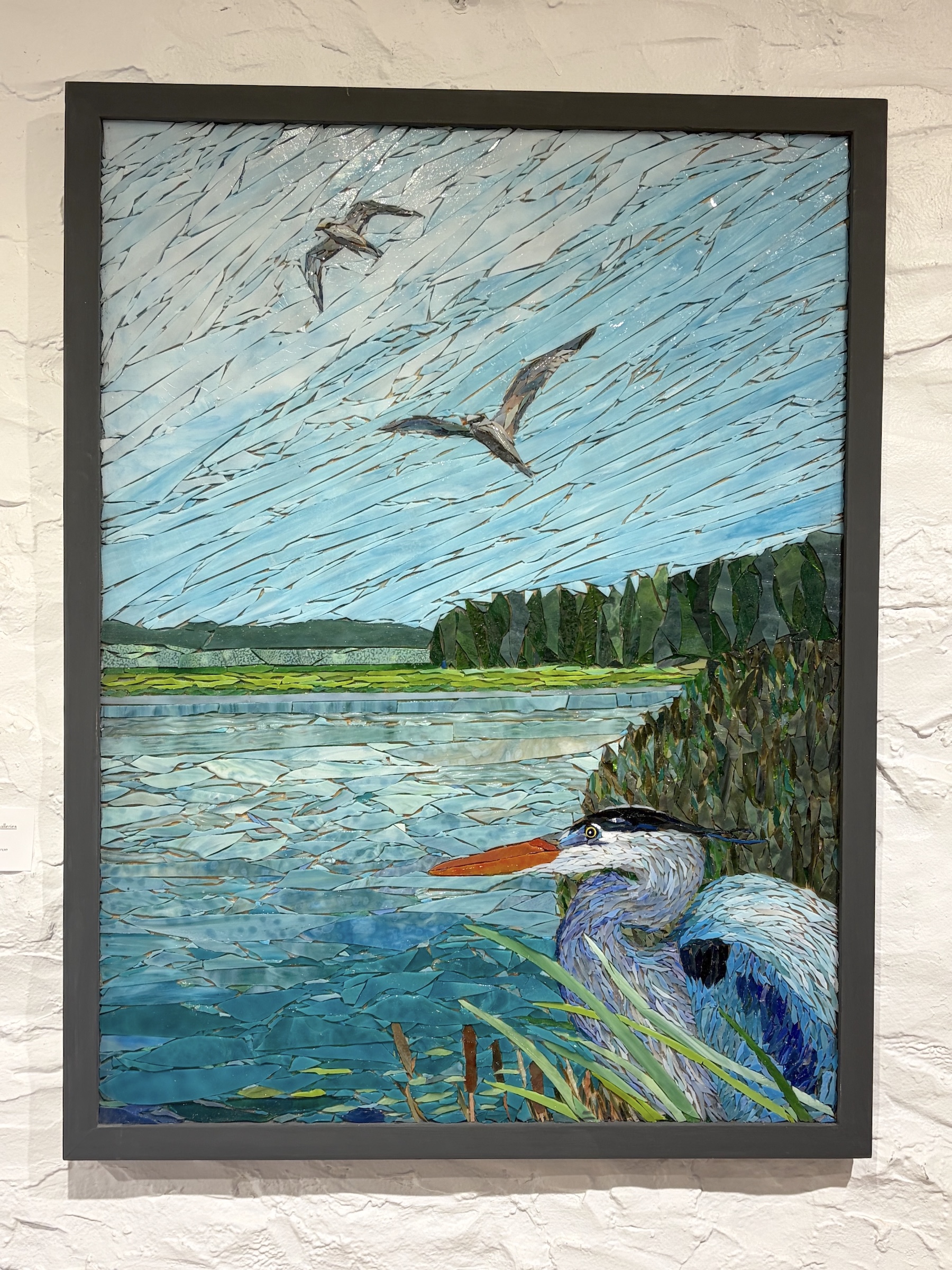 Image of Two Terns and a Heron by Joseph Kaftan