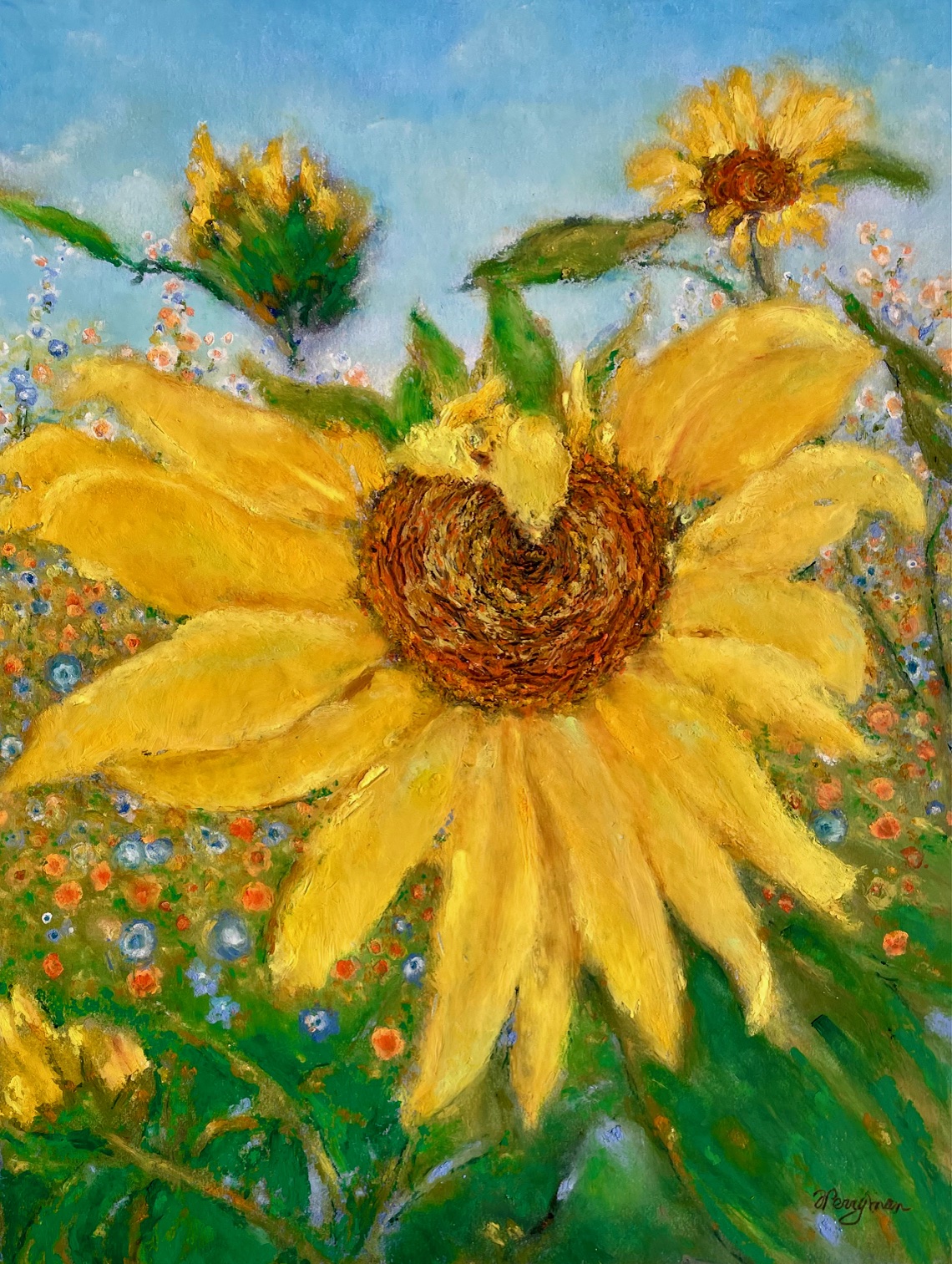 Image of Winking Sunflower by Fred Perryman