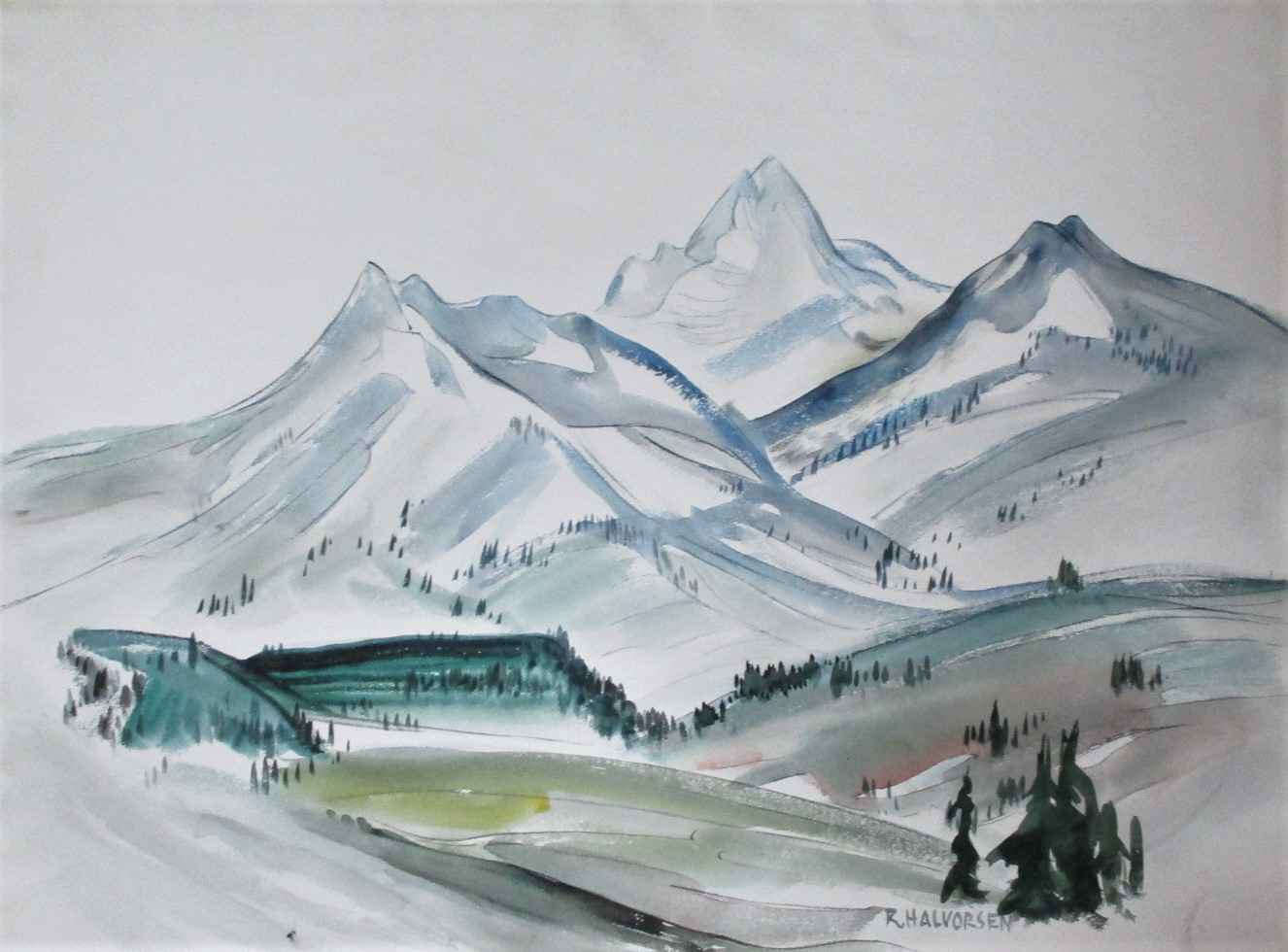 Untitled 3 Mountains by  Ruth Halvorsen - Masterpiece Online