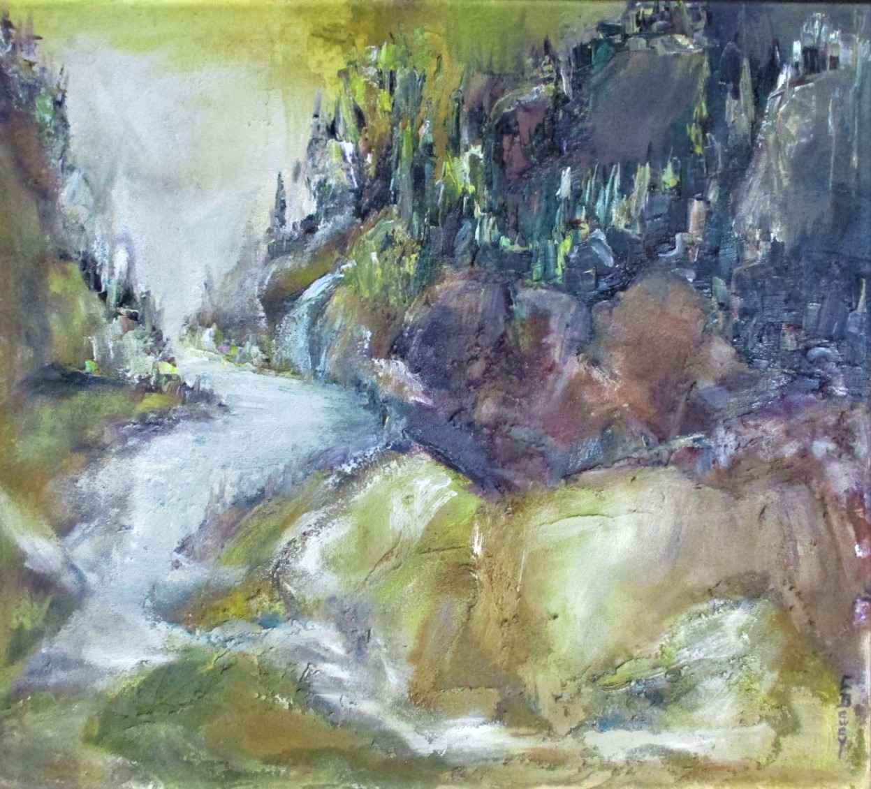 Mountain Stream by  Carolyn Dewey - Masterpiece Online