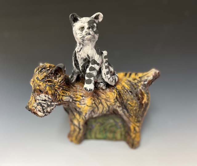 Image of Dog and Kitty by Nancy Briggs