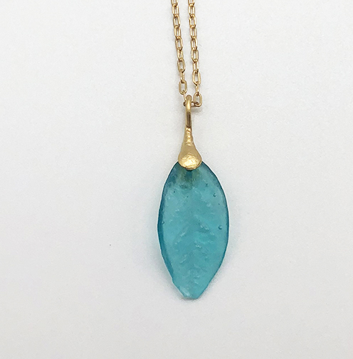 Image 1 for Small Leaf Pendant 16 Small Leaf Pendant 16
