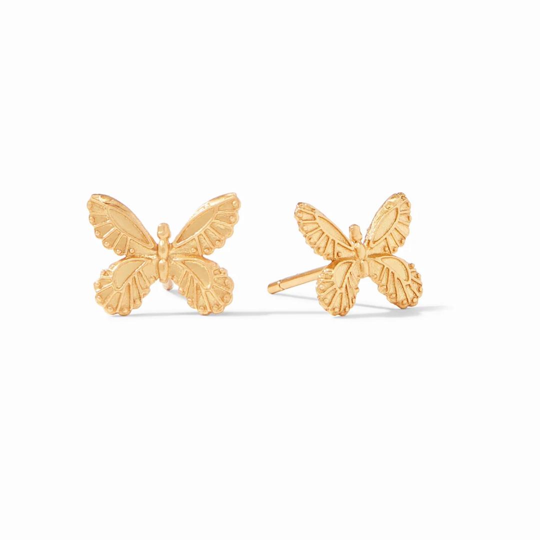 Gold Butterfly Studs
