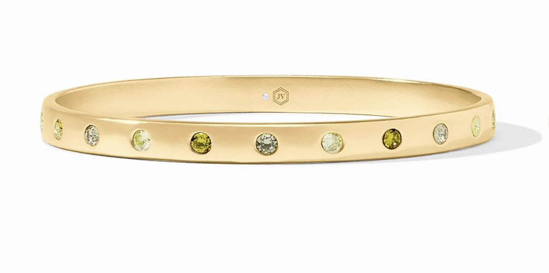 Image of Shades of Jade Rainbow Bangle - Medium by Julie Vos