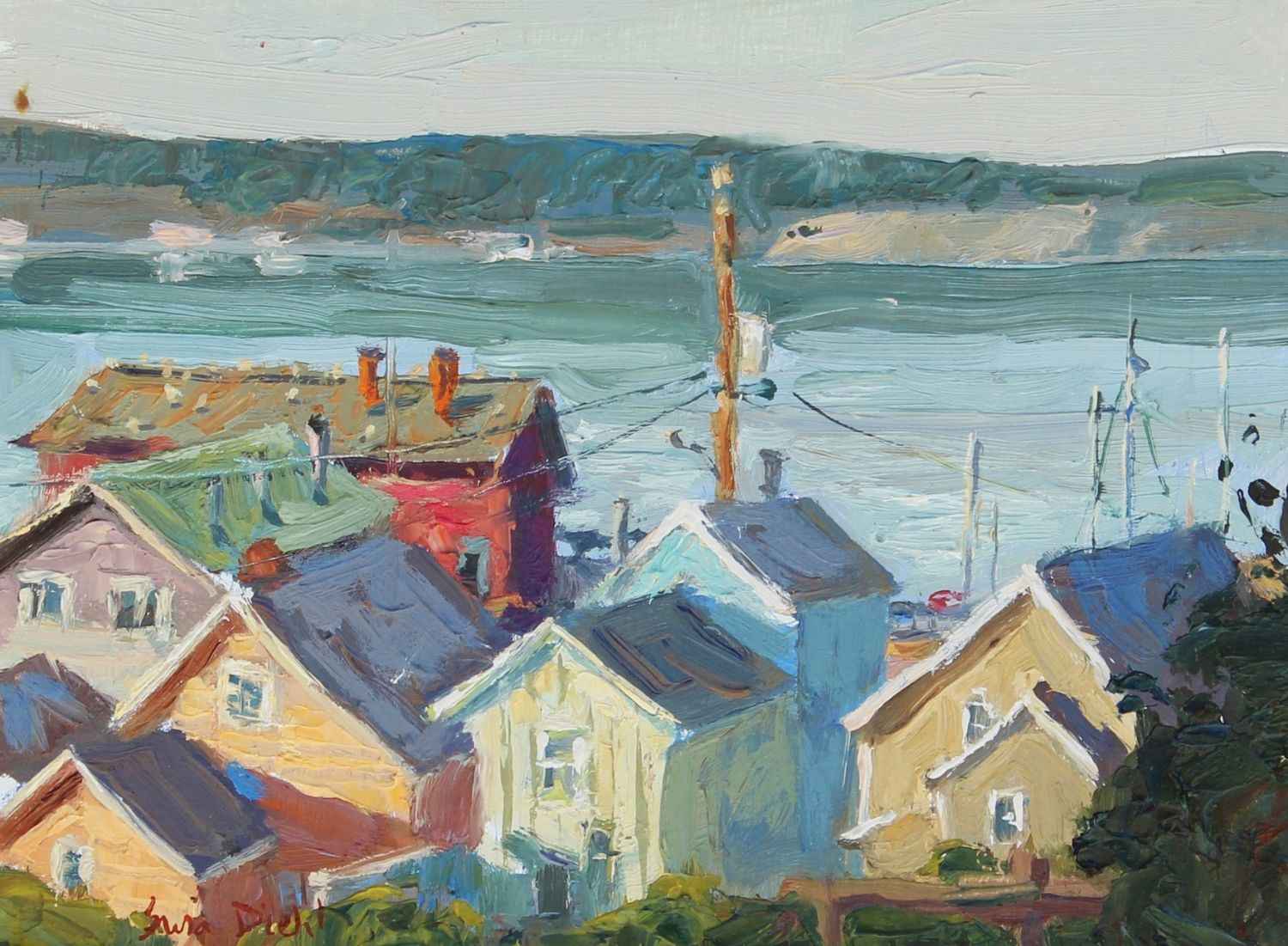 Rooftop Study by Susan Diehl - Cole Gallery