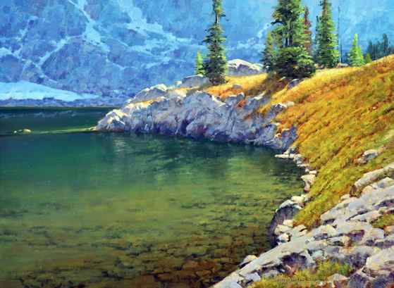 Lake Solitude Point by  Jim Wilcox - Masterpiece Online