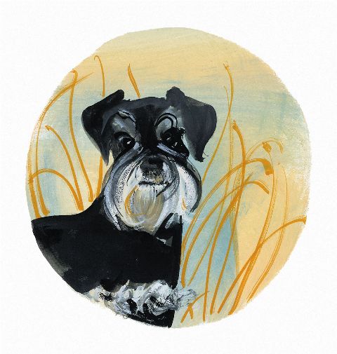 DOG - SCHNAUZER, TOO by  P. Buckley Moss  - Masterpiece Online