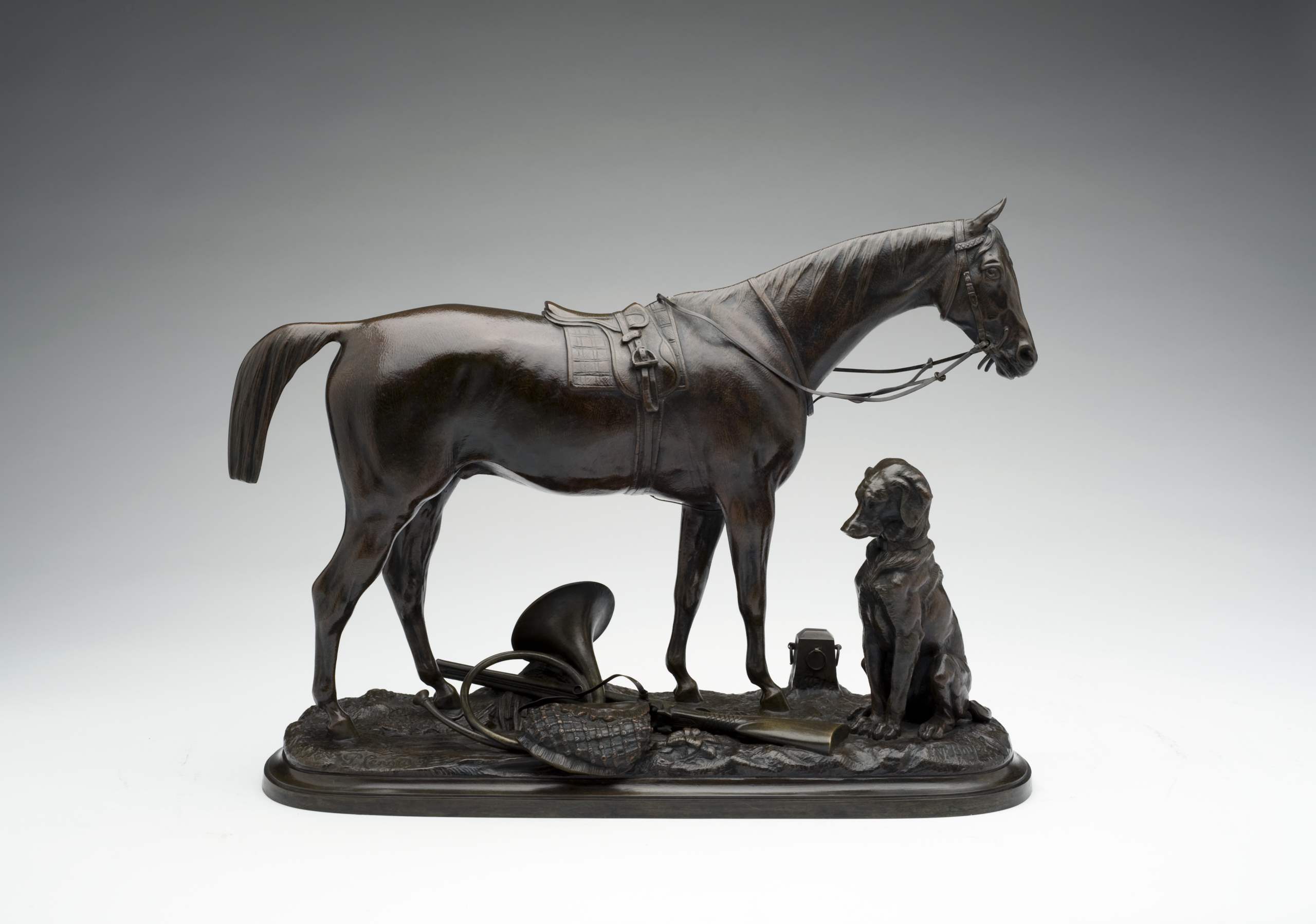Saddled Horse, Hound,... by  Pierre Lenordez - Masterpiece Online