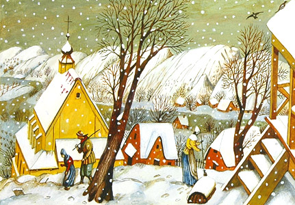 Church In Snow by  Valery Vaseliyev - Masterpiece Online