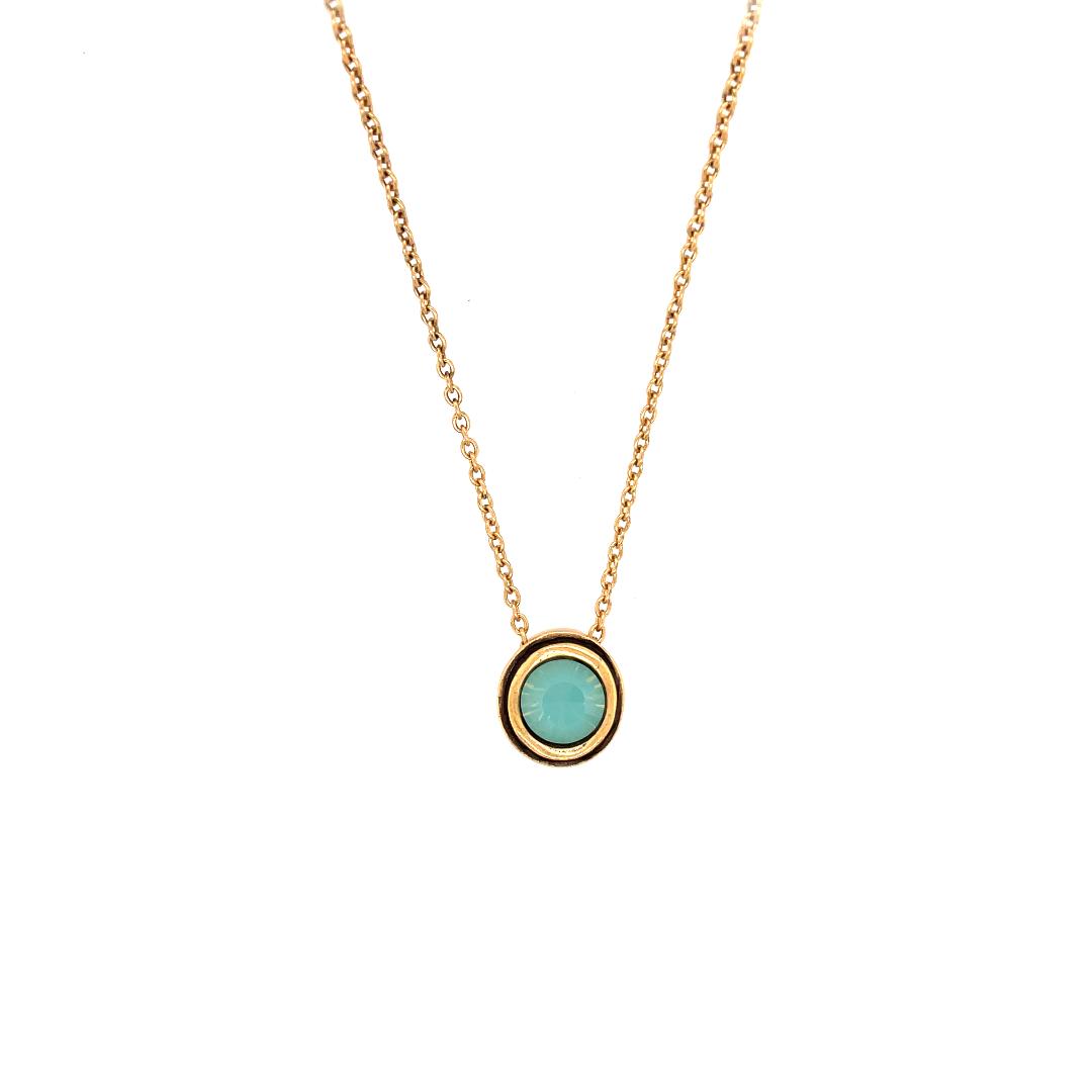 Illumine Necklace in Gold, Pacific Opal