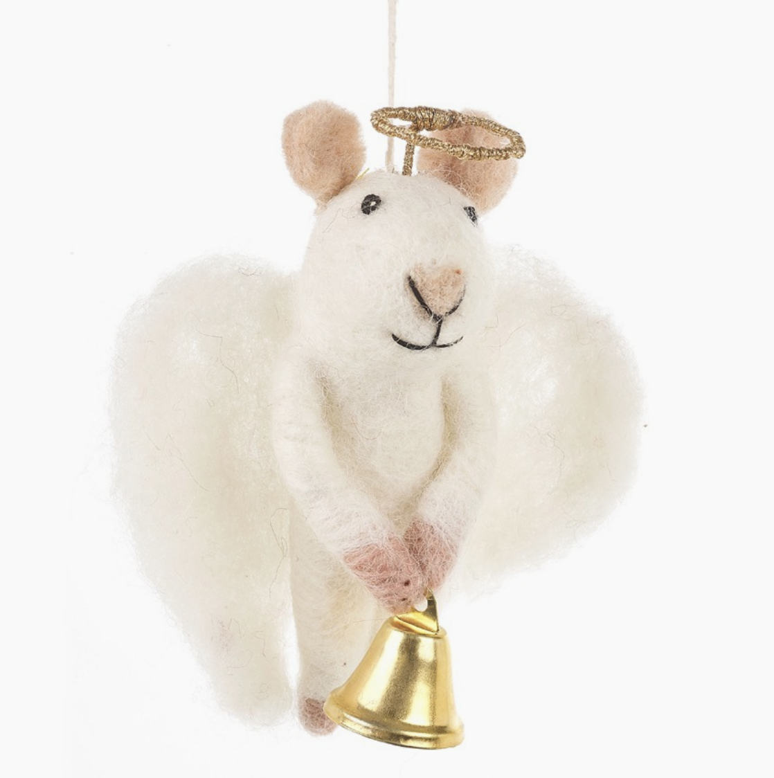 Angelica Mouse - Handmade Felt Ornament