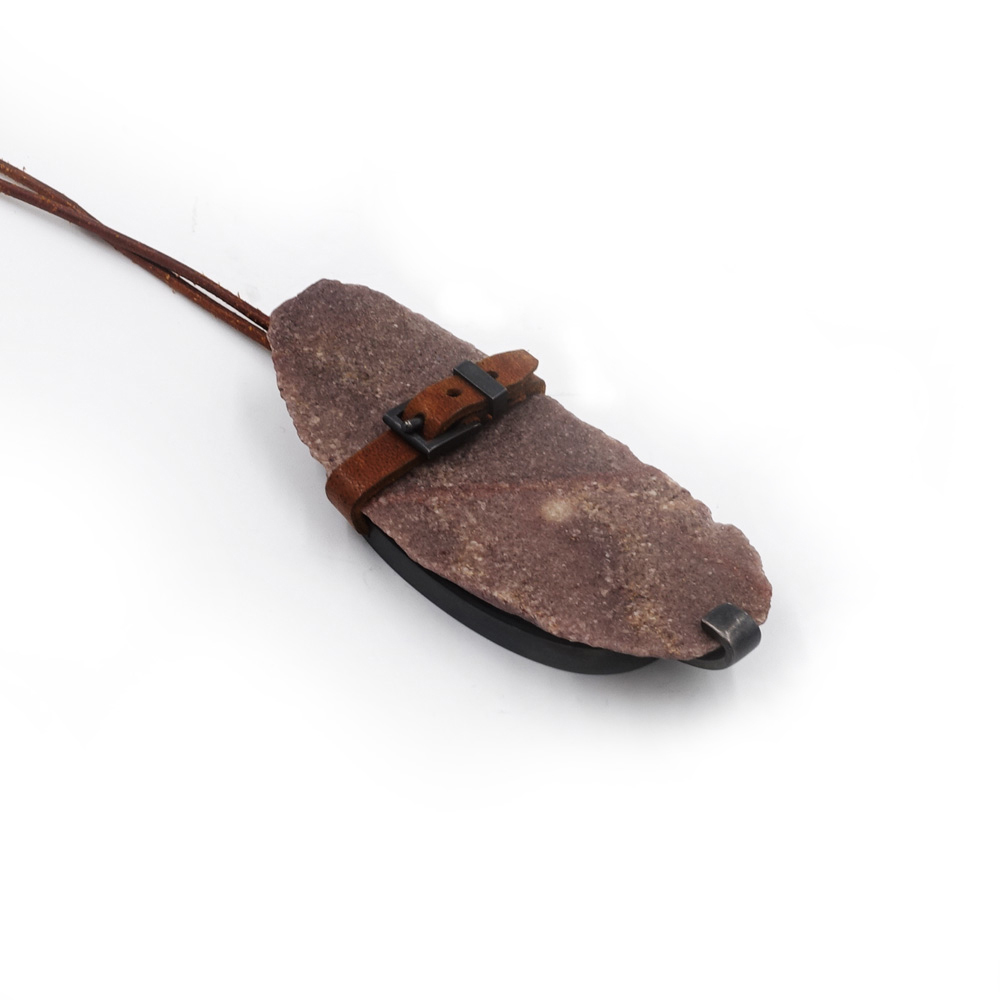 Assembled Stone Age Scraping Tool by Reinhold Ziegler