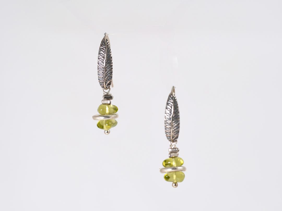 Image of Spring Green Earrings by Barbara Rand