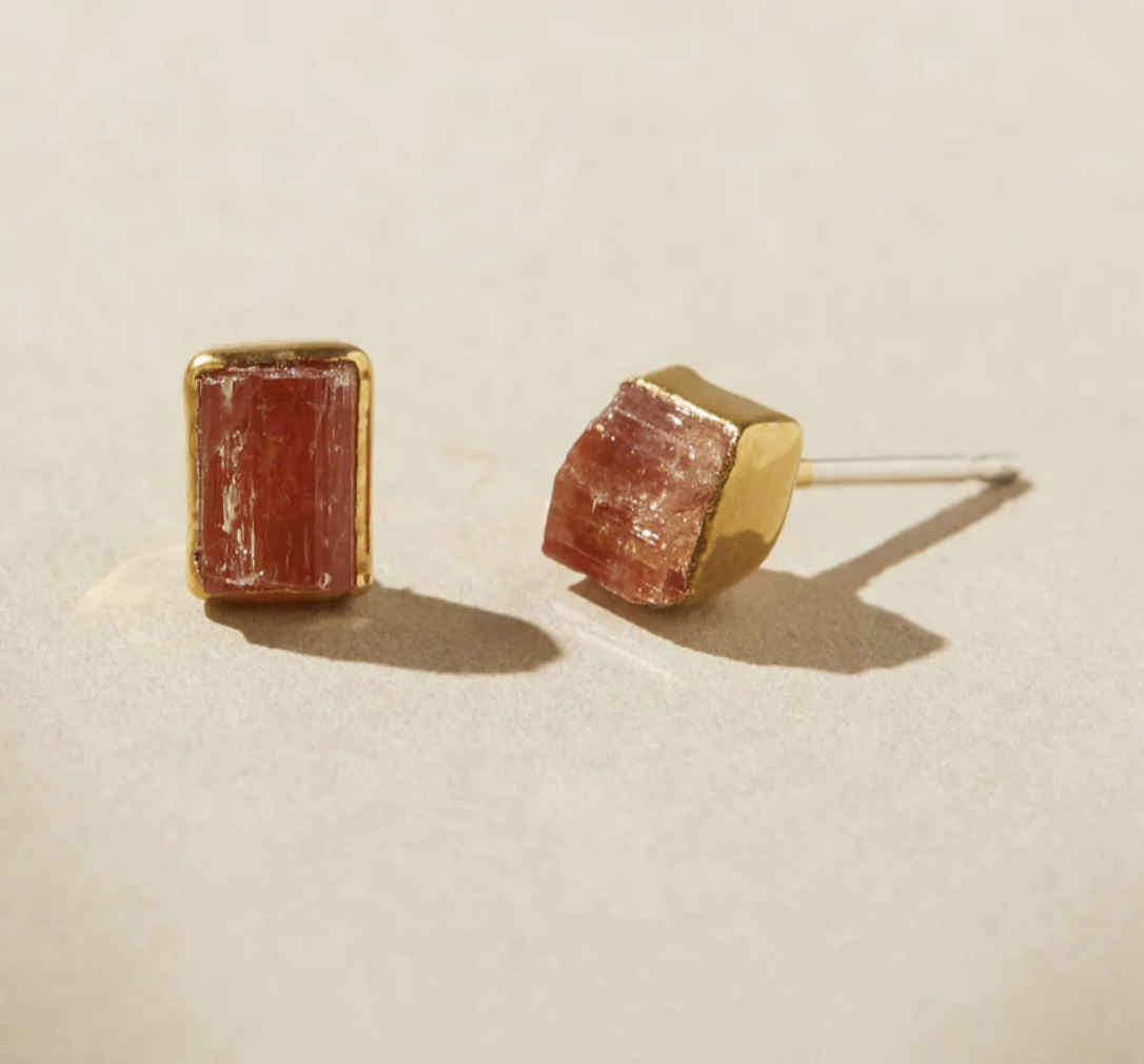 Image of Topaz Tiny Studs Gold by Dani Barbe