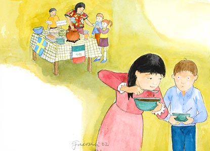 Kid Eating Mud Soup by  Susan Guevara - Masterpiece Online