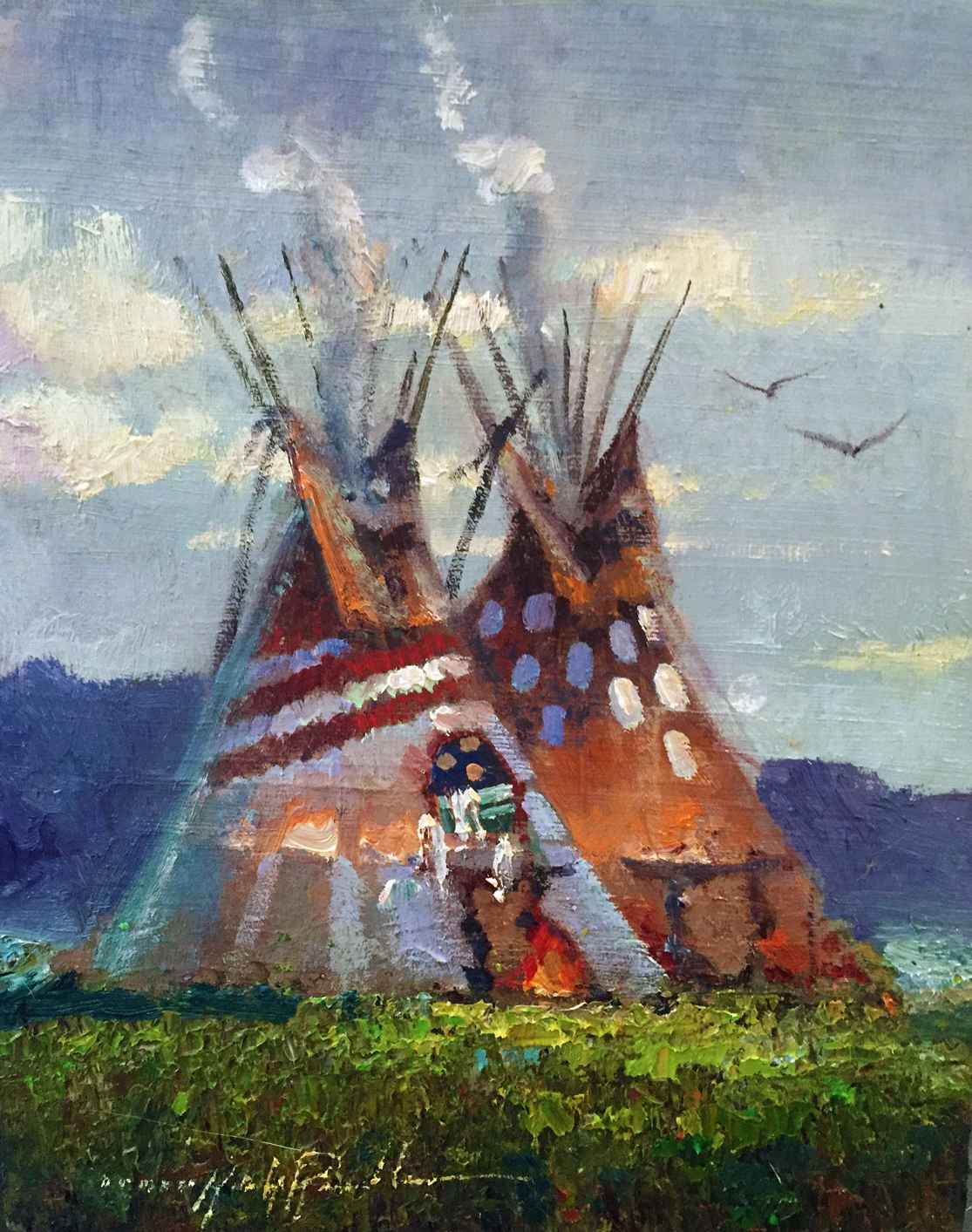 Blackfoot Tipi by  Kirk Randle - Masterpiece Online