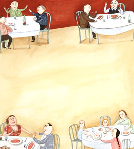 Dining Out Four Tables by  Giselle Potter - Masterpiece Online