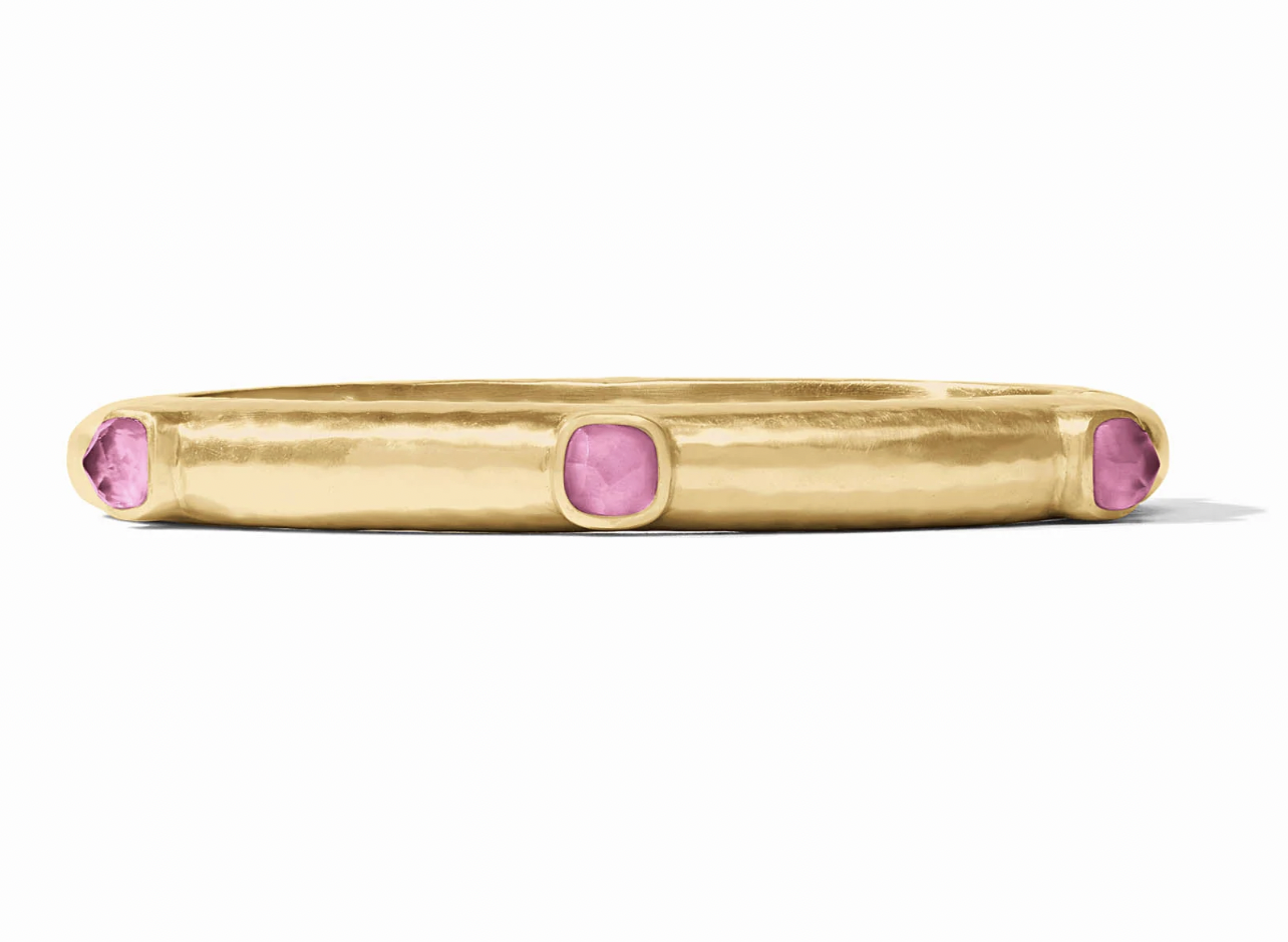 Image of Iridescent Tourmaline Pink Catalina Hinge Bangle by Julie Vos