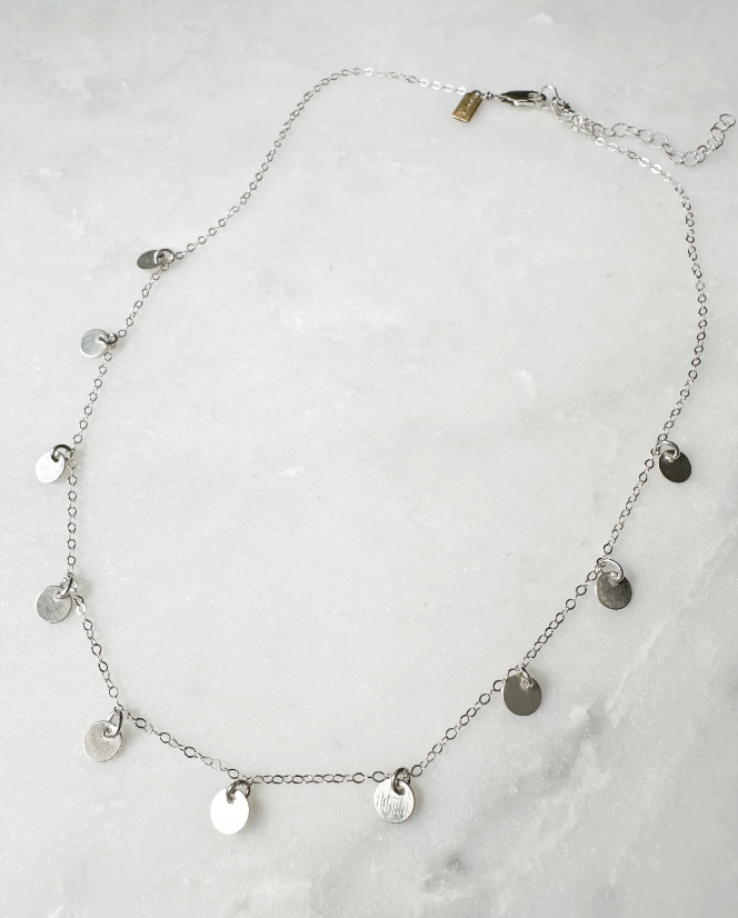 Image of 10-Coin Bib Necklace, Sterling by  