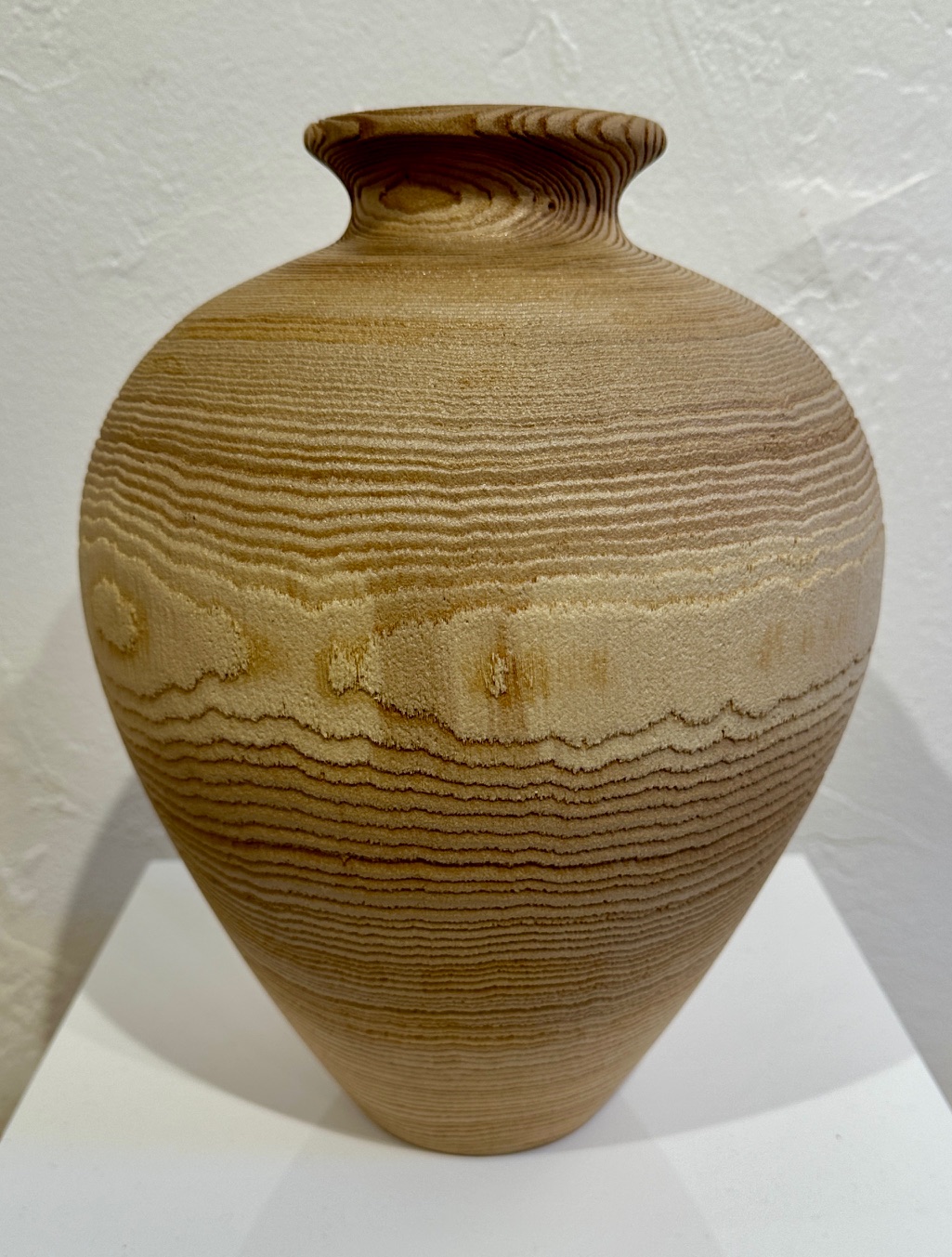 Image of Sand Blasted Ash Vase by Norm Wiedemeier