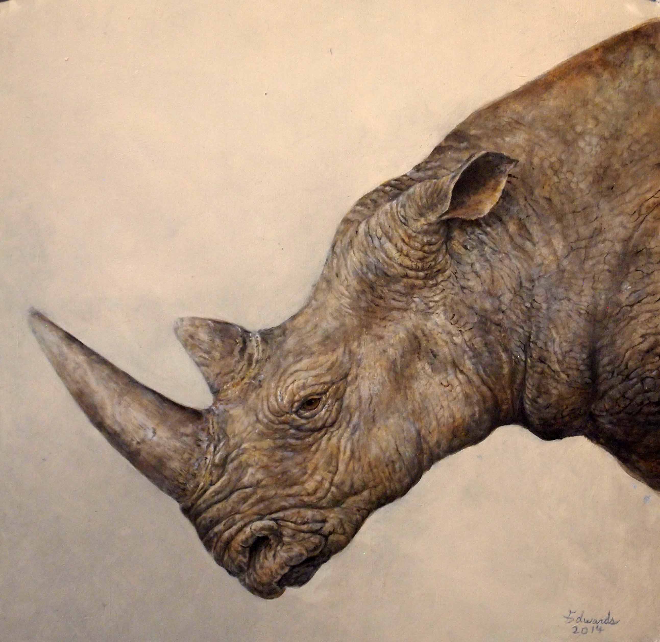 Rhinoceros by  Wallace Edwards - Masterpiece Online