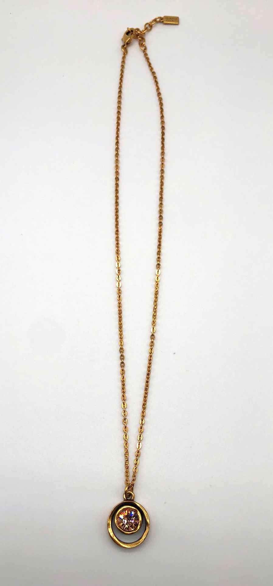 Image 1 for Skeeball Necklace In Gold, Light Peach Skeeball Necklace In Gold, Light Peach