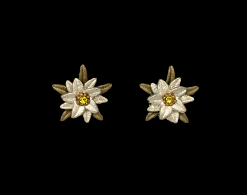 Image of Edelweiss Large Post Earrings by Michael Michaud