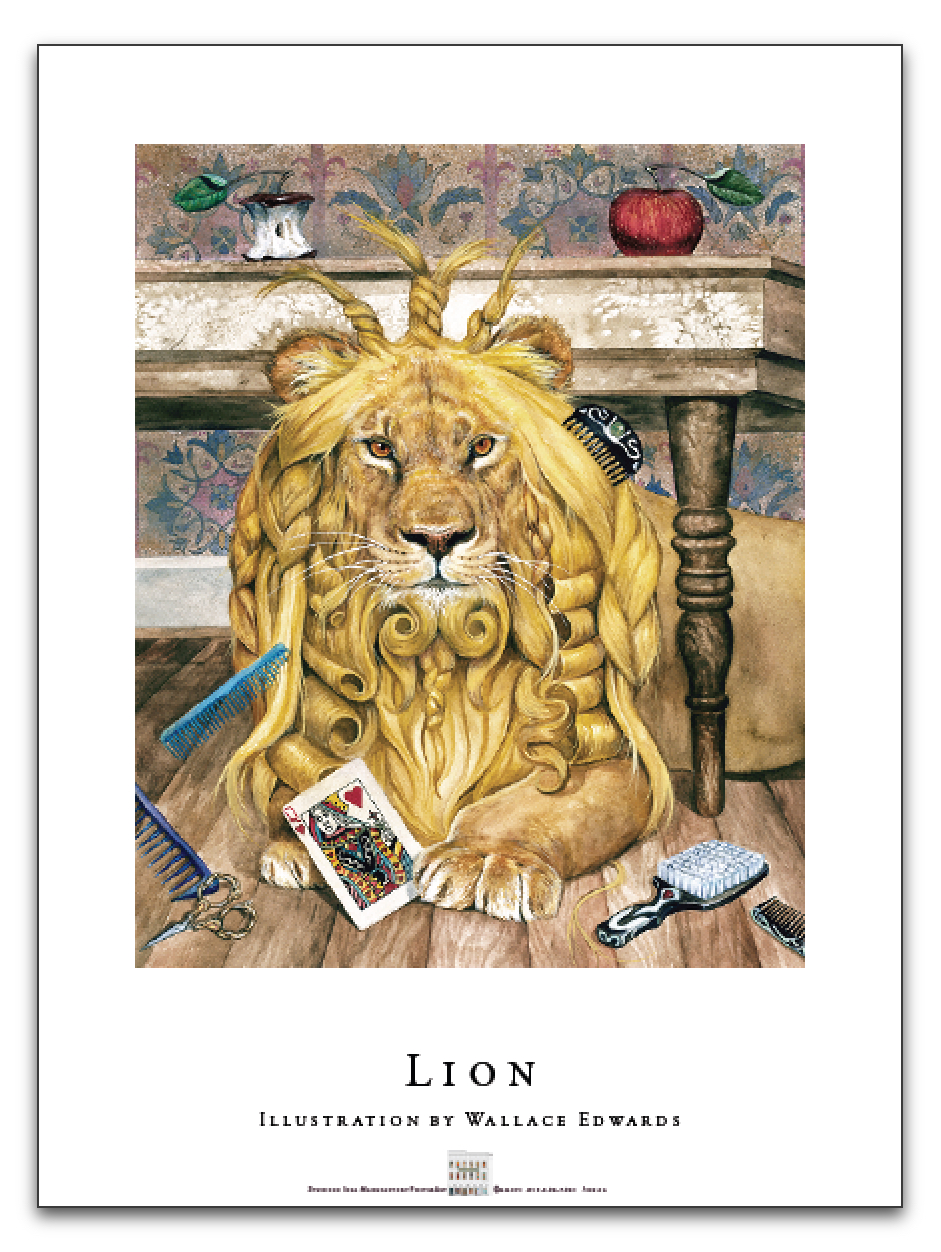Lion Poster by  Wallace Edwards - Masterpiece Online