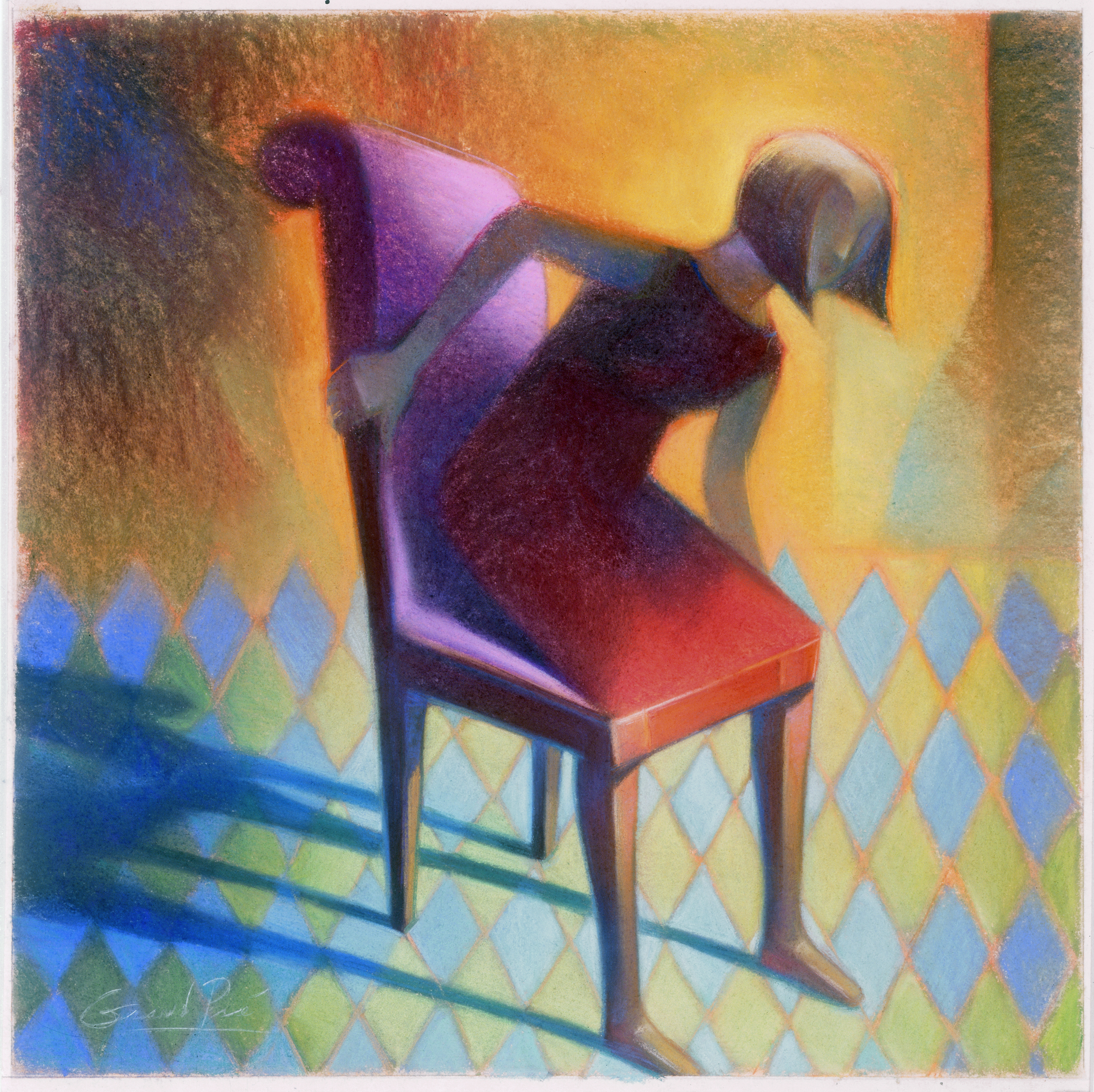 WOMAN ON A CHAIR by  Mary Grandpre - Masterpiece Online