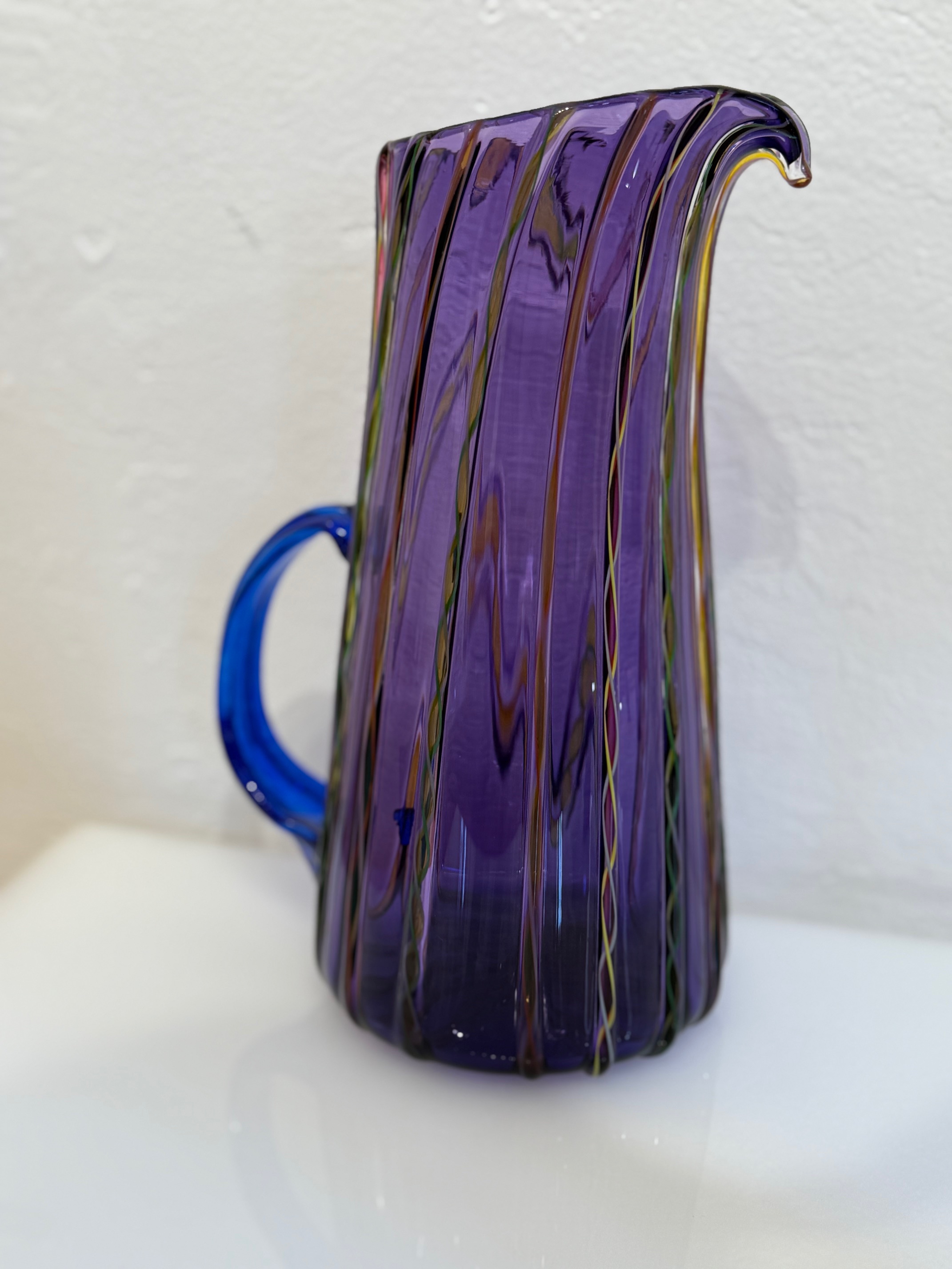 Image of Purple Raised Cane Pitcher by Robert Dane