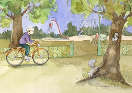 Riding Bike by  Susan Guevara - Masterpiece Online