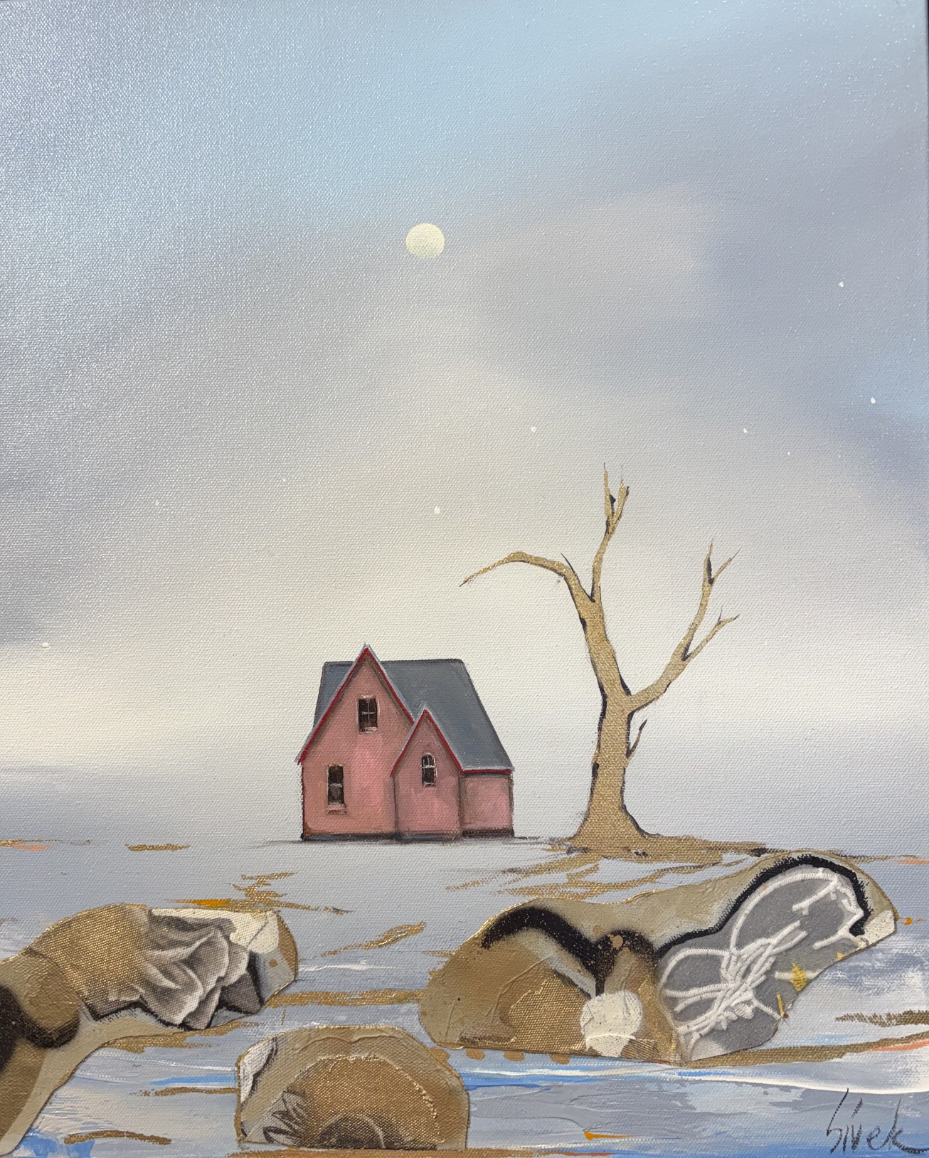 Image of Lake House on Golden Rocks (House Series) by Marketa Sivek