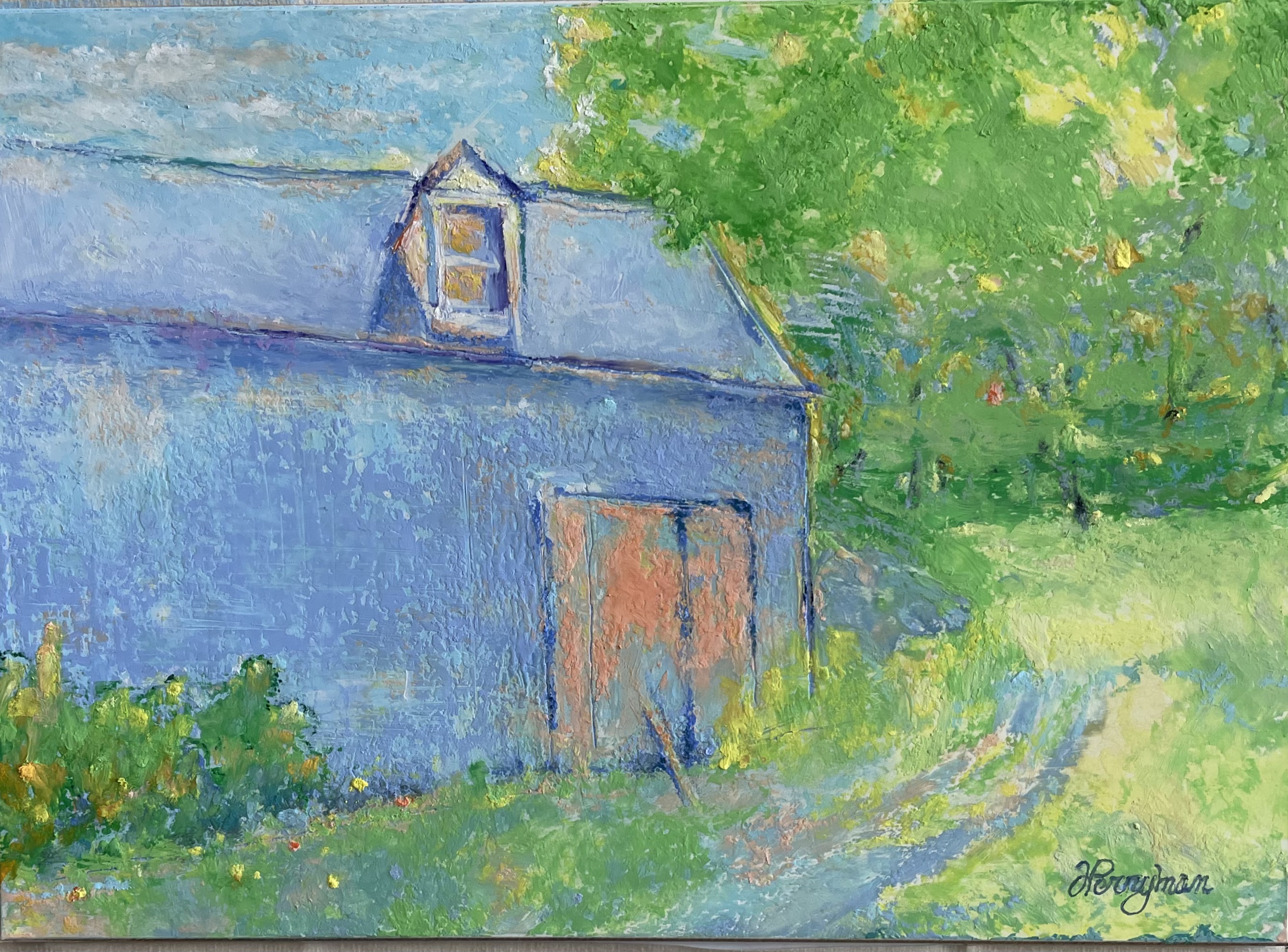 Image of Reflections on a Barn by Fred Perryman