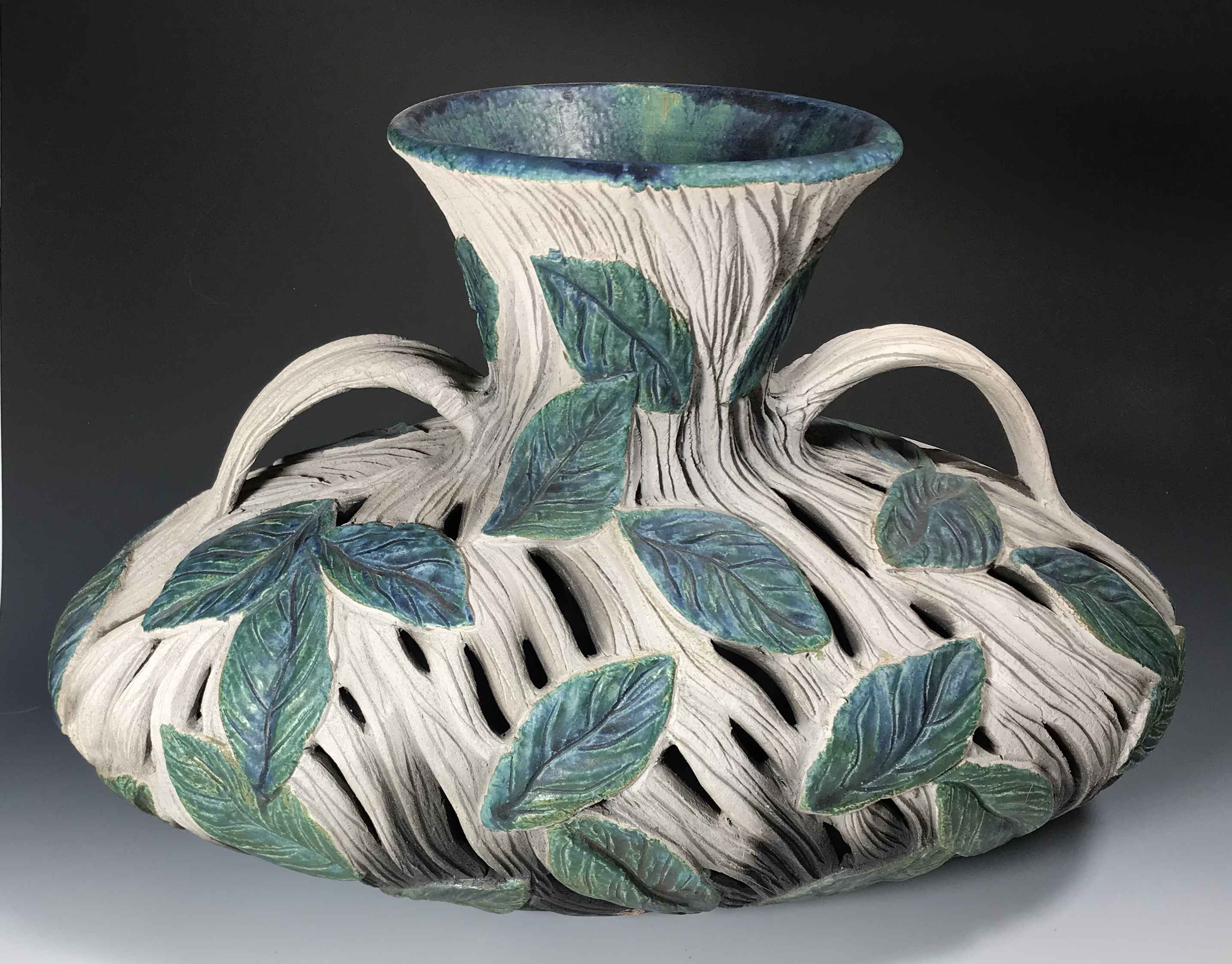 Image 1 for Raku Oval Vessel Raku Oval Vessel