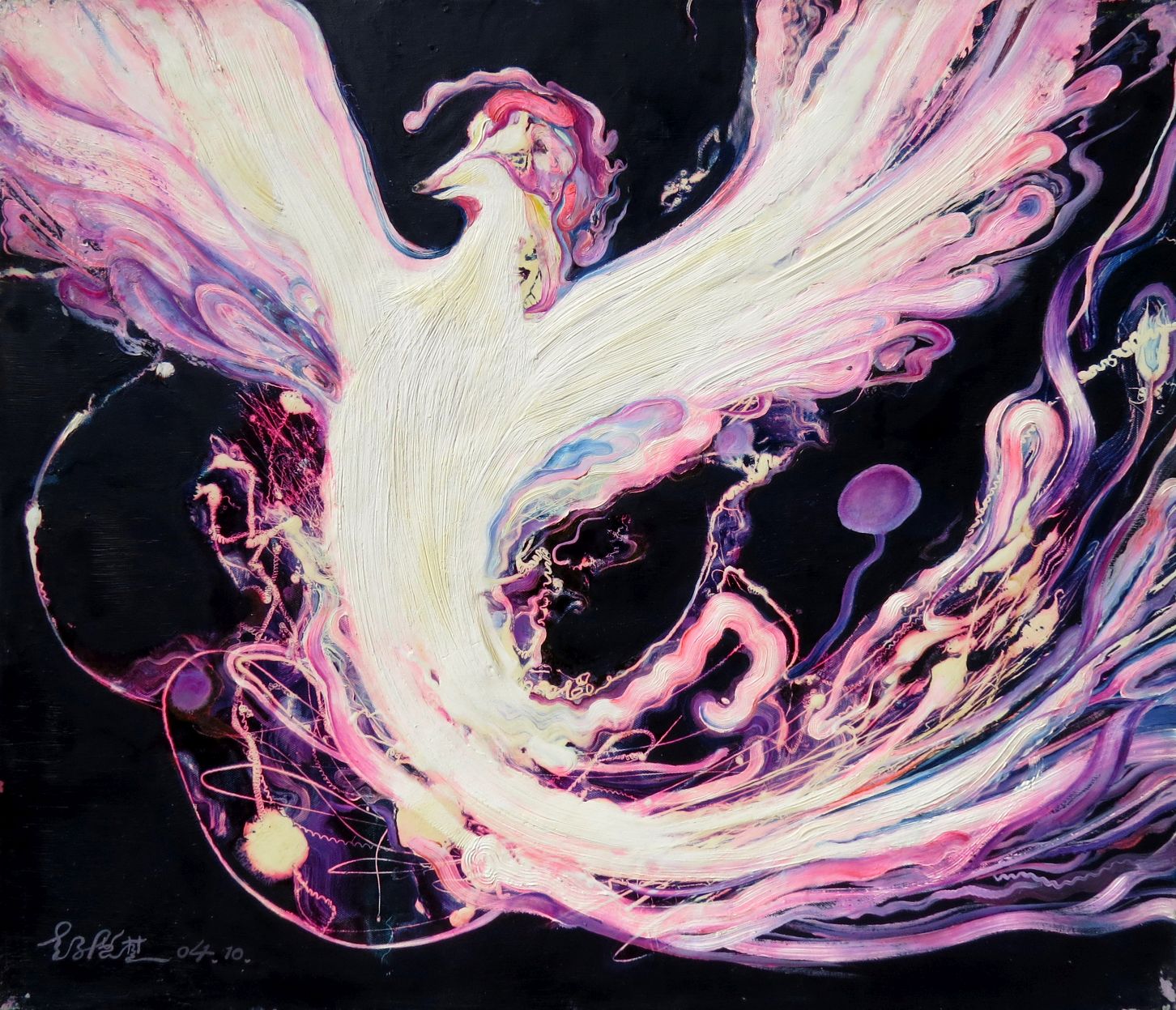 Spirit Phoenix by  Peng Qi - Masterpiece Online