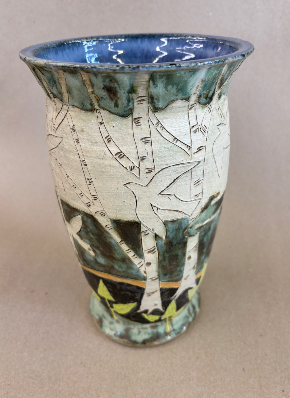 Image of Flying Free Vase by Jeanne Svien Aurelius