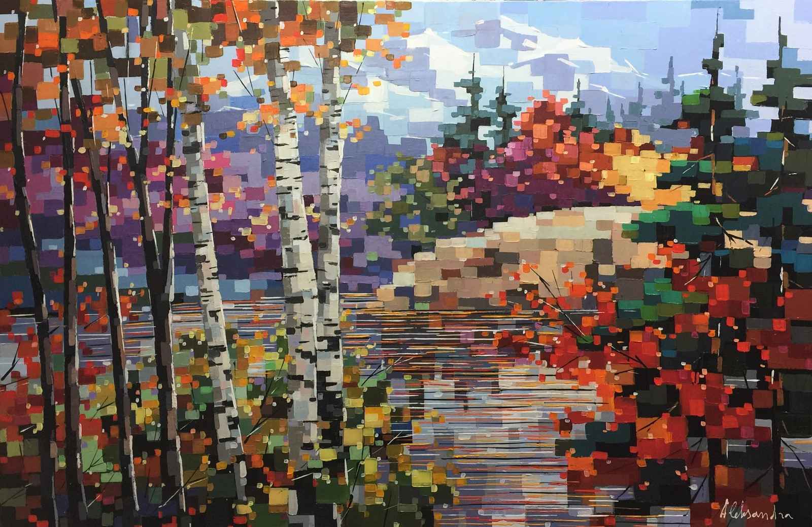 Fall Reflections by  Aleksandra Savina - Masterpiece Online