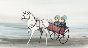 OUR TULIP WAGON by  P. Buckley Moss  - Masterpiece Online