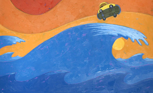 Car On Wave by  Joe Cepeda - Masterpiece Online