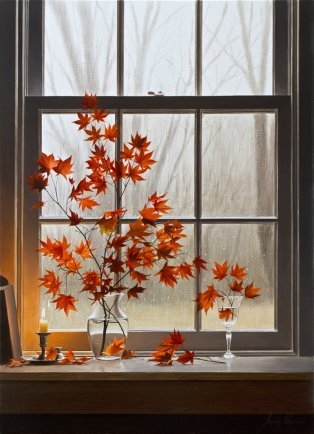 Autumn Window with Or... by  Alexander Volkov - Masterpiece Online