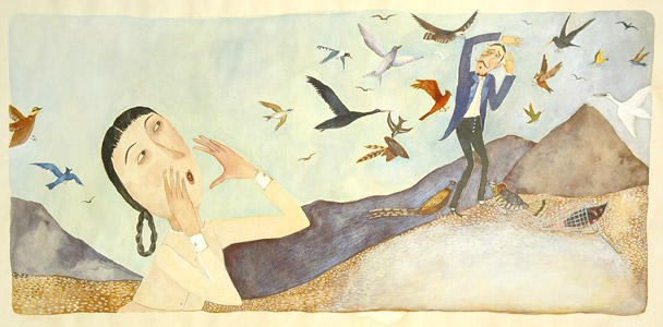 Chased By Birds by  Giselle Potter - Masterpiece Online