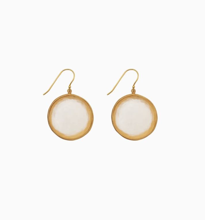 Image of Bubble Large Wire Earrings in Frosted Clear by Michael Vincent Michaud