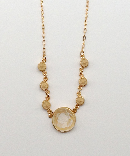 Image 1 for Crystal Medium Round Necklace 17 Crystal Medium Round Necklace 17