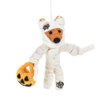 Foxy Mummy - Handmade Felt Ornament