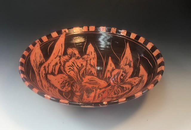 Image of Coral Poppy Bowl by Nancy Briggs