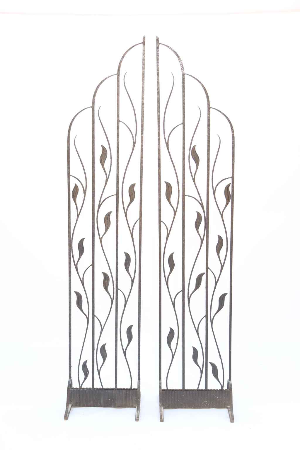 Pair of Art Deco Wrought Iron Room Dividers - James & Jeffrey Antiques