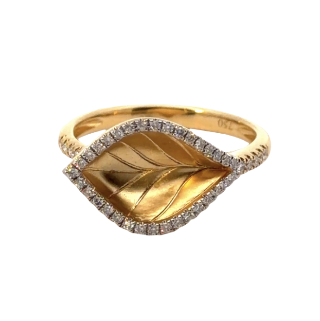 Image of 18 Karat Diamond Lily Ring by Marcia McDonough