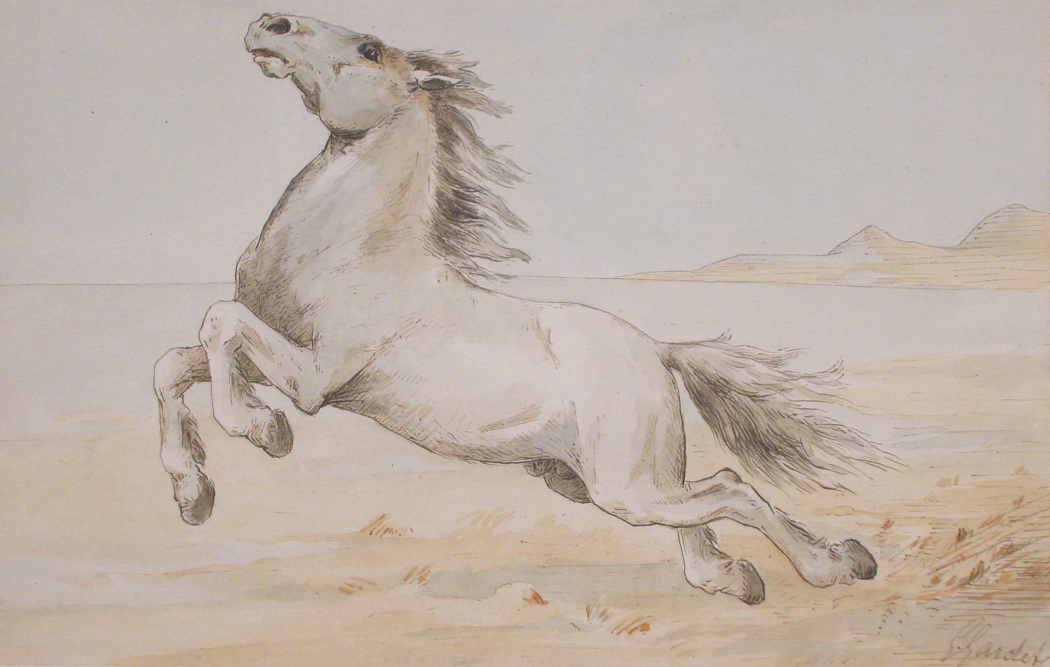 Rearing Horse, one of... by  Georges Gardet - Masterpiece Online