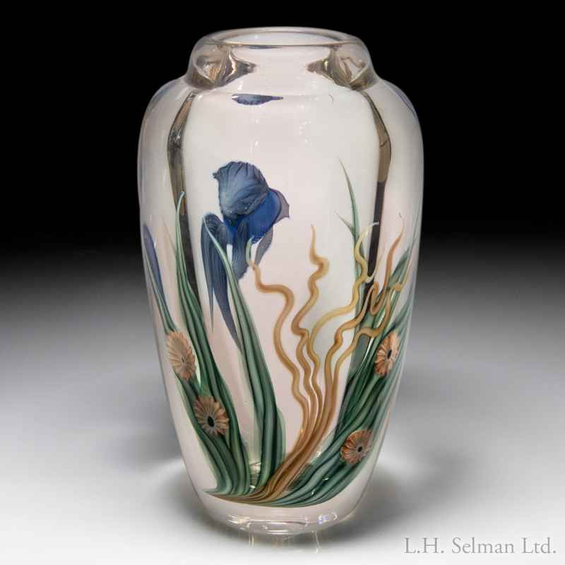 Orient & Flume beta fish vase, Scott Beyers. :: LH Selman Glass ...